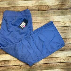 Cherokee Workwear Revolution WW110 Pull-On Cargo Pant Ciel Blue 2XL Petite NWT